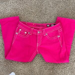 Miss Me Women's Bright Pink Skinny Jeans